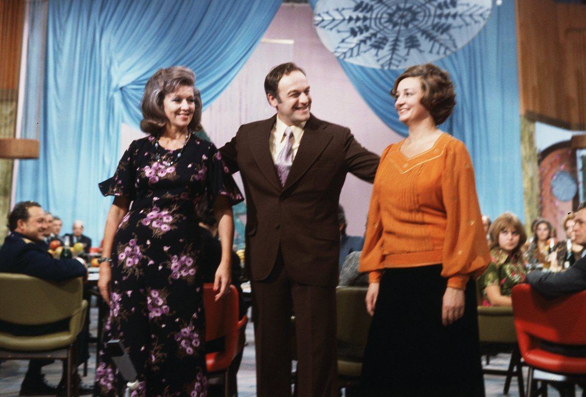 Дикторы Валентина Леонтьева, Игорь Кириллов и Анна Шилова, декабрь 1976 года
