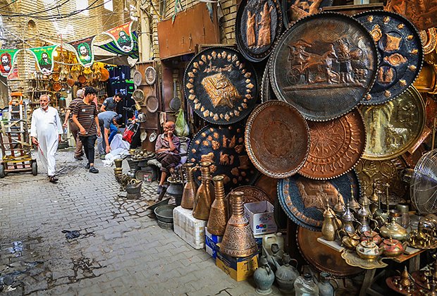 На одном из базаров в Багдаде
