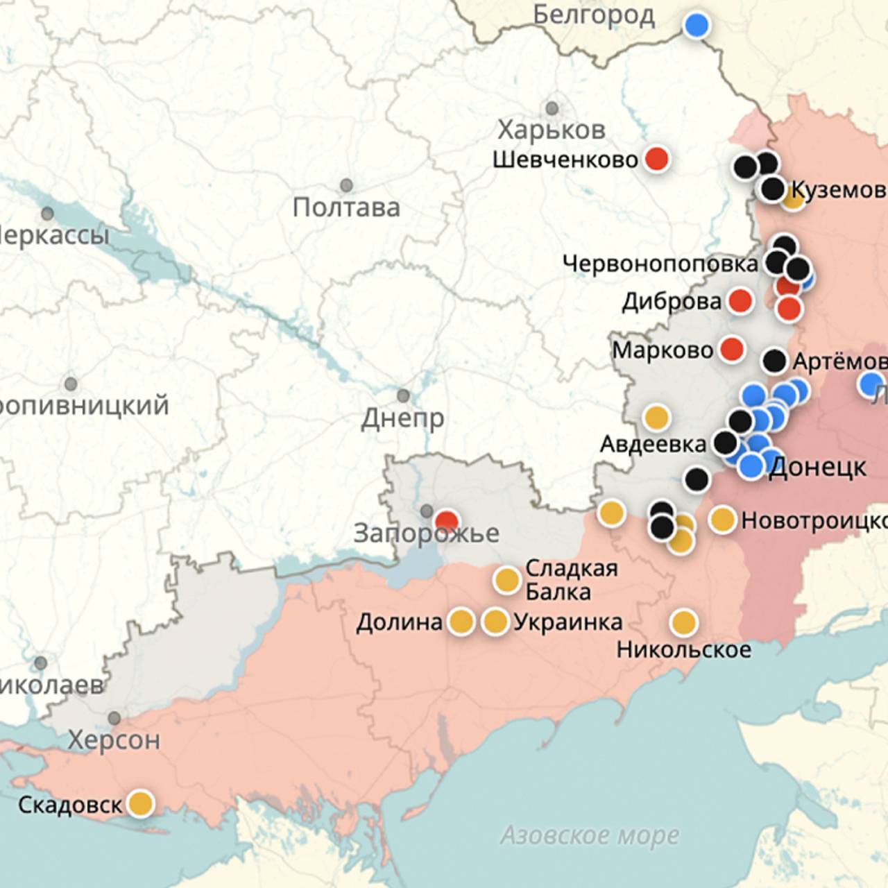 Опубликована карта боевых действий на Украине на 4 января: Общество:Россия: Lenta.ru