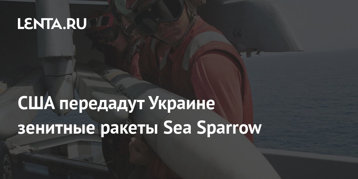 США передадут Украине зенитные ракеты Sea Sparrow: Конфликты: Мир: Lenta.ru