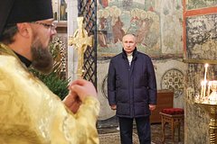 Президент России поздравил православных христиан с Рождеством Христовым
