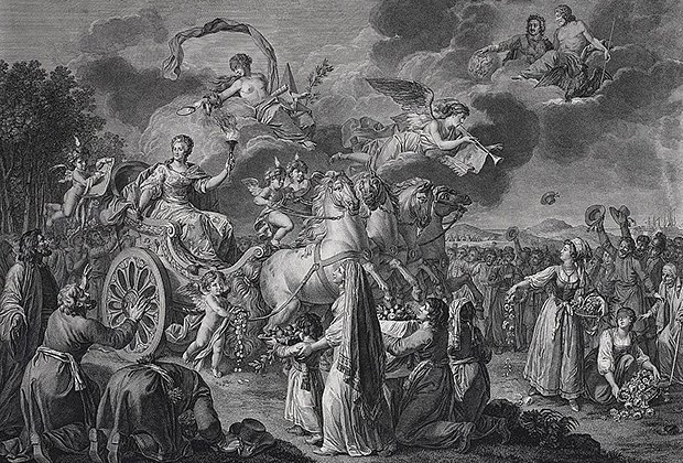 Жан-Жак Авриль Старший. «Триумф Екатерины». Изображение: Public Domain / Wikimedia