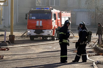 В российском городе загорелся склад с алкоголем