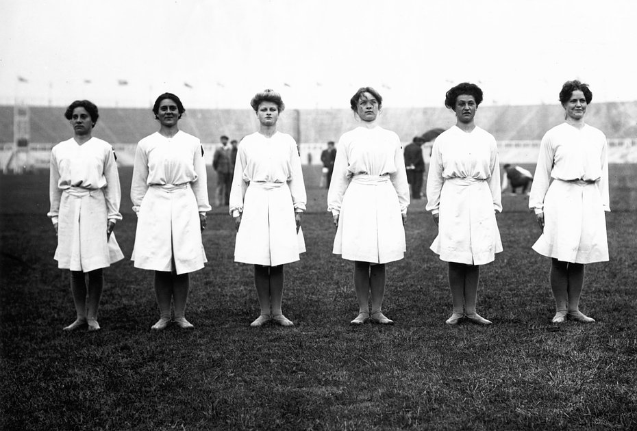 Датские гимнастки на Олимпийских играх-1908
