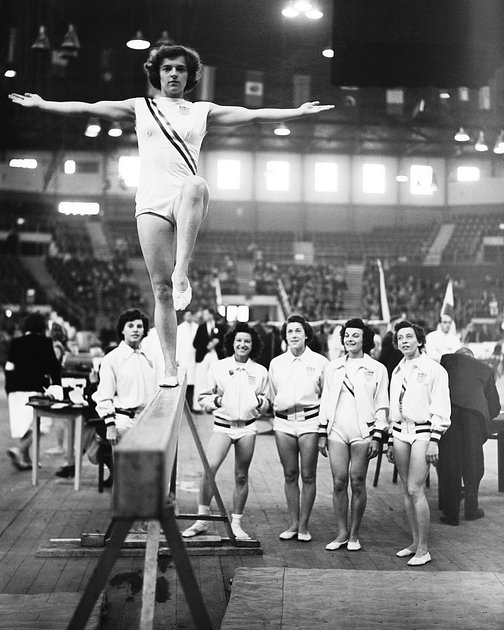 Гимнастка сборной США Мариан Барон на Олимпийских играх-1948