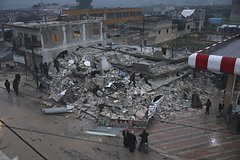Последствия землетрясения в Сирии 