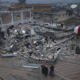 Последствия землетрясения в Сирии 