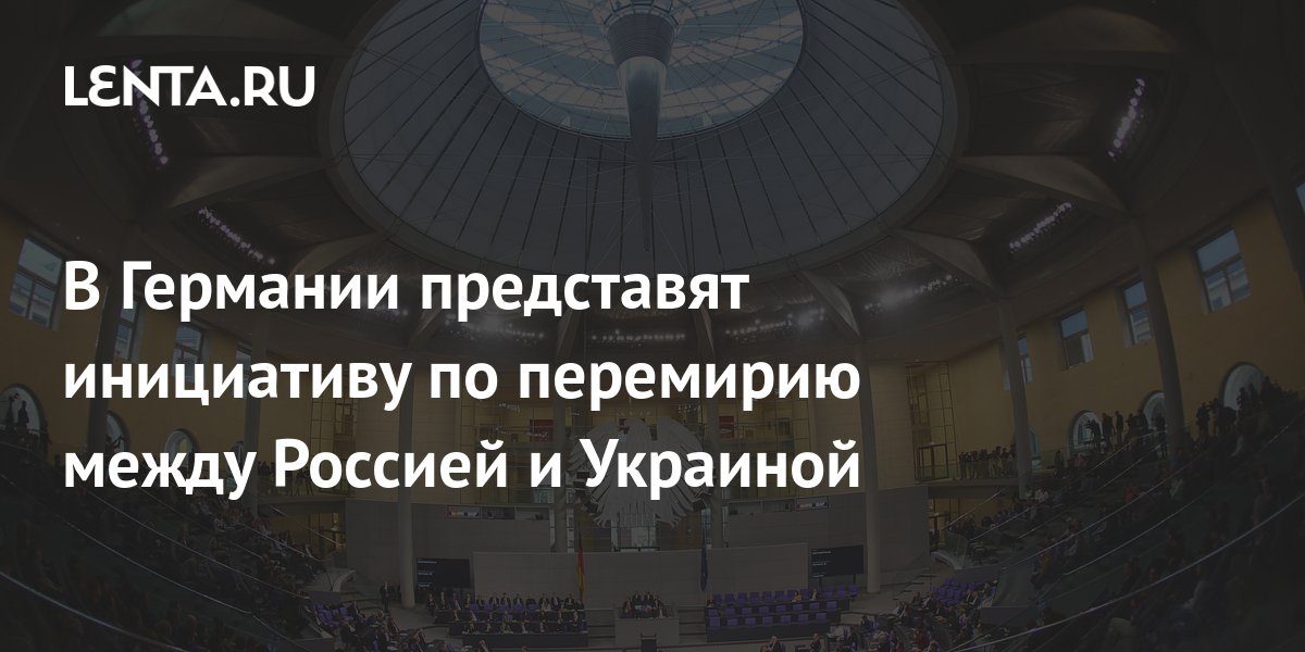 Депутаты АдГ представят план по перемирию между Россией и Украиной