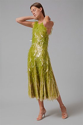 Платье с декором из водорослей от дизайнера Шарлотты Маккарди