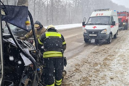 Двое погибли и семеро пострадали в ДТП с микроавтобусом в российском регионе