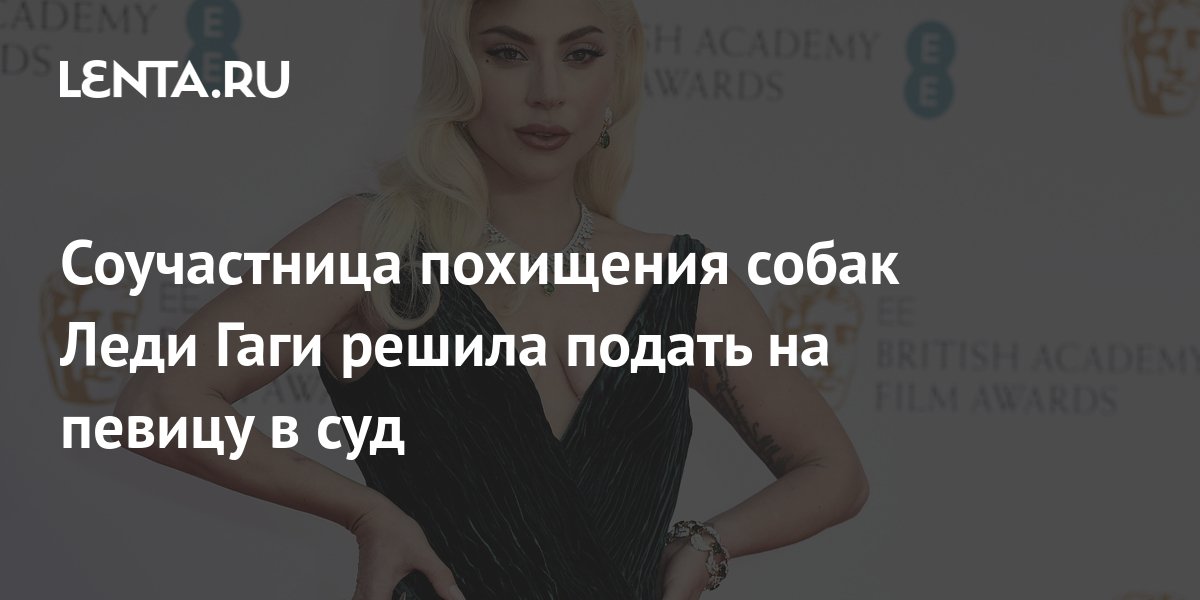 Соучастница похищения собак Леди Гаги решила подать на певицу в суд ...