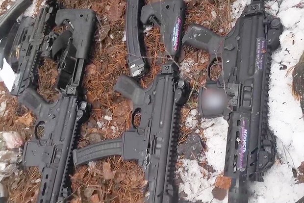 Оружие украинских диверсантов
