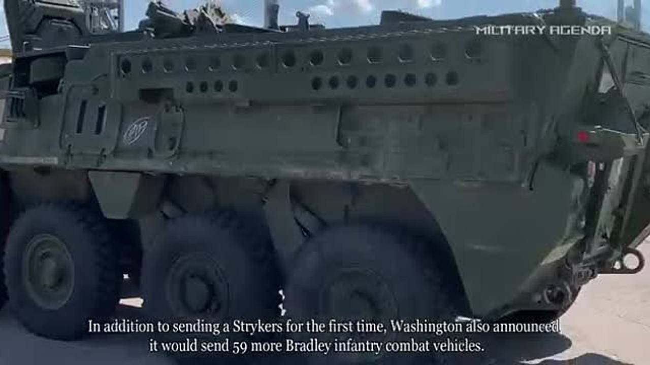 Поставленные США Украине бронемашины Stryker прибыли в Германию: Политика:  Мир: Lenta.ru