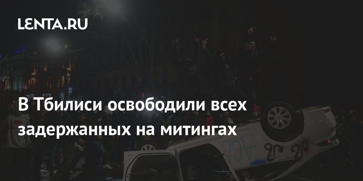 В Тбилиси освободили всех задержанных на митингах: Закавказье: Бывший ...