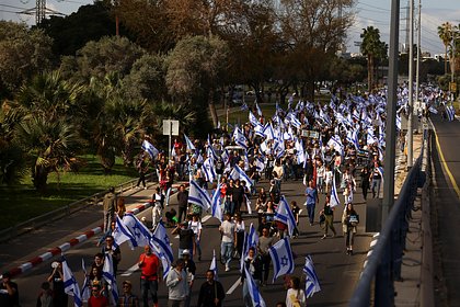 В Израиле около полумиллиона человек вышли на протесты против судебной реформы