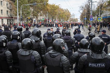 В Кишиневе произошли столкновения полиции с протестующей оппозицией