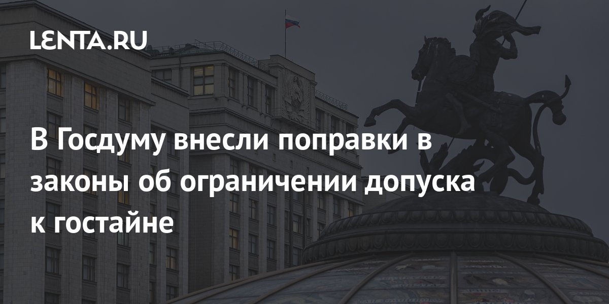 В Госдуму внесли поправки о гостайне и выезде из России
