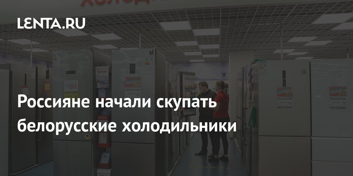 Россияне начали скупать белорусские холодильники: Рынки: Экономика ...
