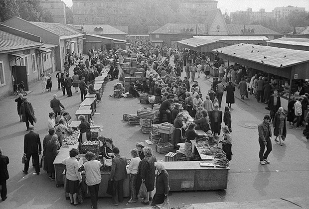 Коптевский рынок Москвы. 1 октября 1989 года