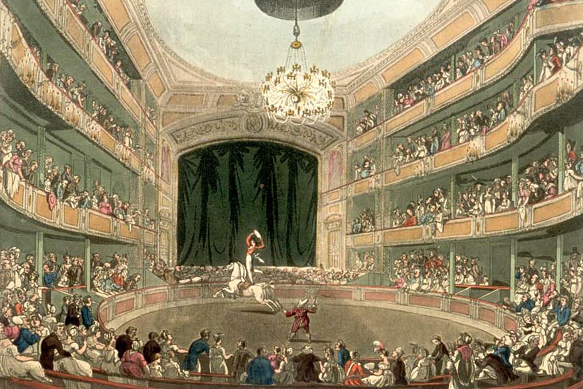 Представление в цирке Астлея, 1808 год