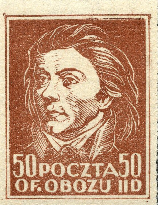 Почтовая марка концлагеря Гроссборн. Ноябрь 1944 года