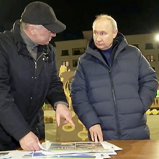 Марат Хуснуллин и Владимир Путин 