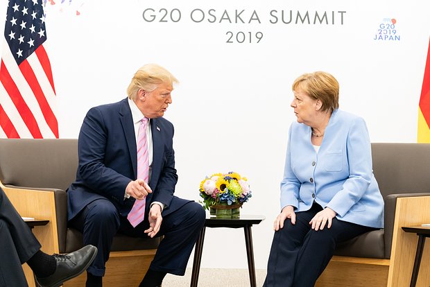 Дональд Трамп и Ангела Меркель