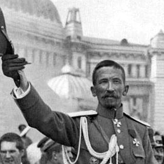 Генерал Лавр Корнилов прибыл в Москву на Государственное совещание, август 1917 года