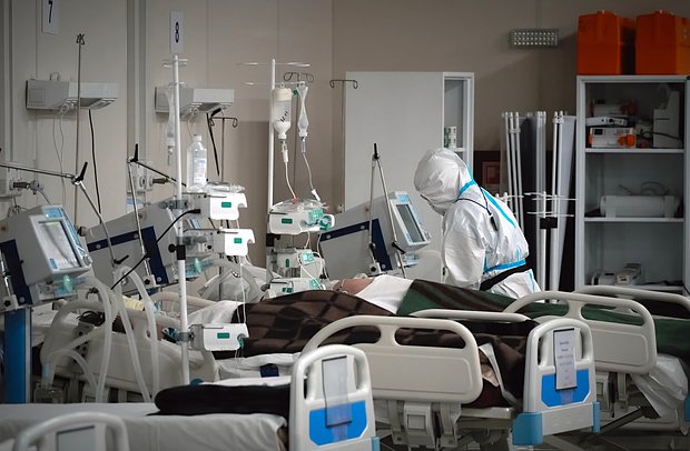 Инфекционная больница во время пандемии коронавируса. Фото: Алексей Даничев / РИА Новости