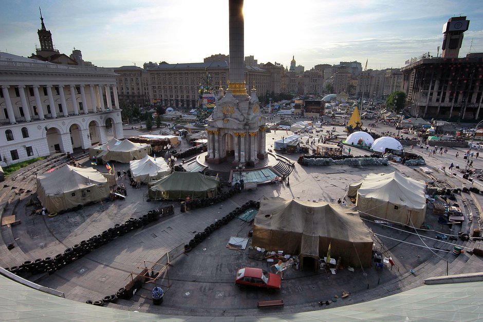 Площадь Независимости в Киеве, 23 мая 2014 года