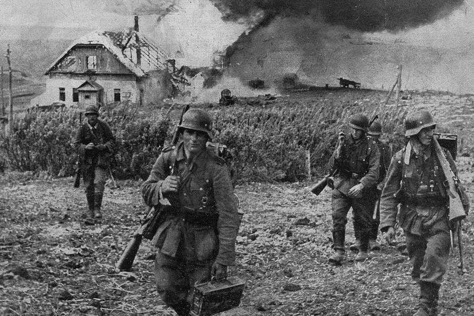 Немецкие солдаты во время Второй мировой войны 