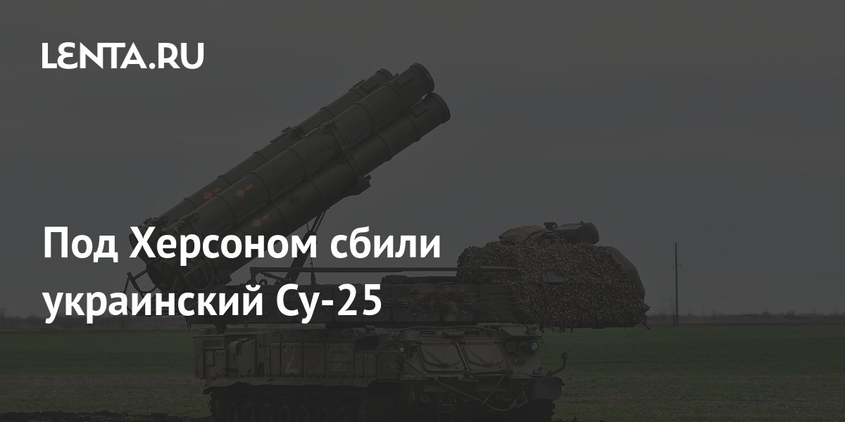 Под Херсоном сбили украинский Су-25: Украина: Бывший СССР: Lenta.ru