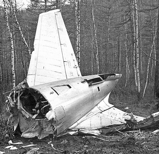 18 мая 1973 года. Обломки Ту-104А в тайге