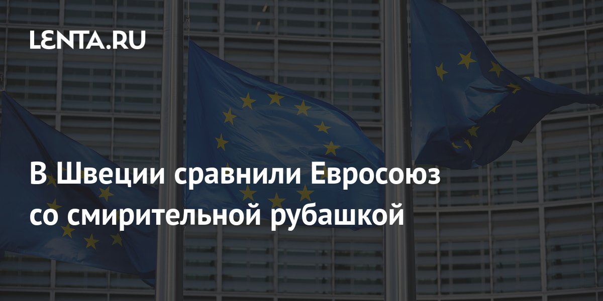 В Швеции сравнили Евросоюз со смирительной рубашкой: Политика: Мир ...