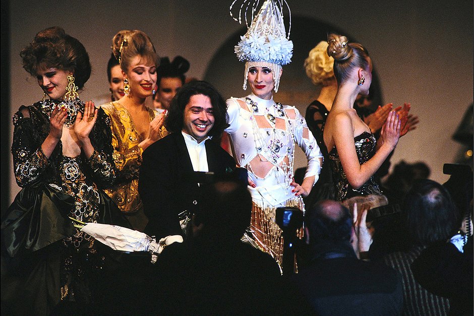 Шоу Валентина Юдашкина в посольстве России в Париже, 31 января 1991 года