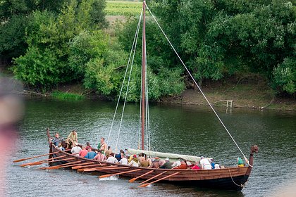 Копия корабля викингов направится из Астрахани в Дербент
