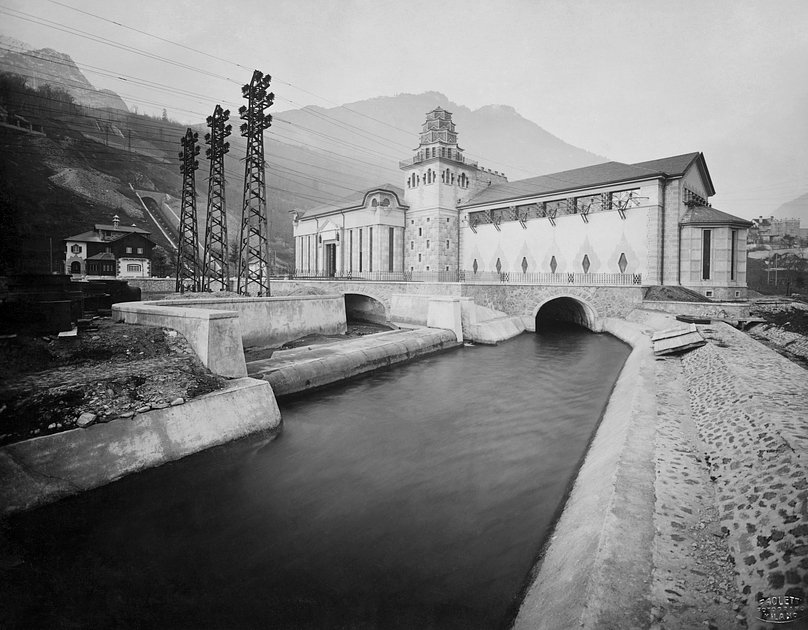 Гидроэлектростанция в Валенсии, Италия, 1930-е