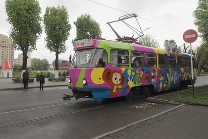 Трамвай-кафе с мультфильмами запустили во Владикавказе
