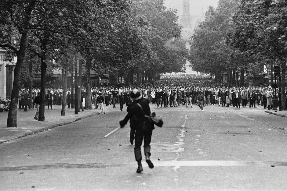Беспорядки на улицах Парижа, май 1968 года