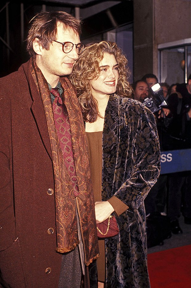 Брук Шилдс с Лиамом Нисоном, 1992 год