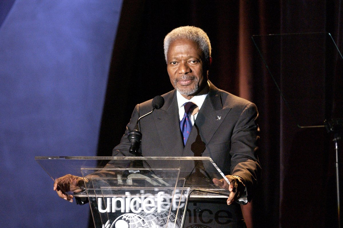 Кофи Аннан на вечере доброй воли ЮНИСЕФ в 2003-м
