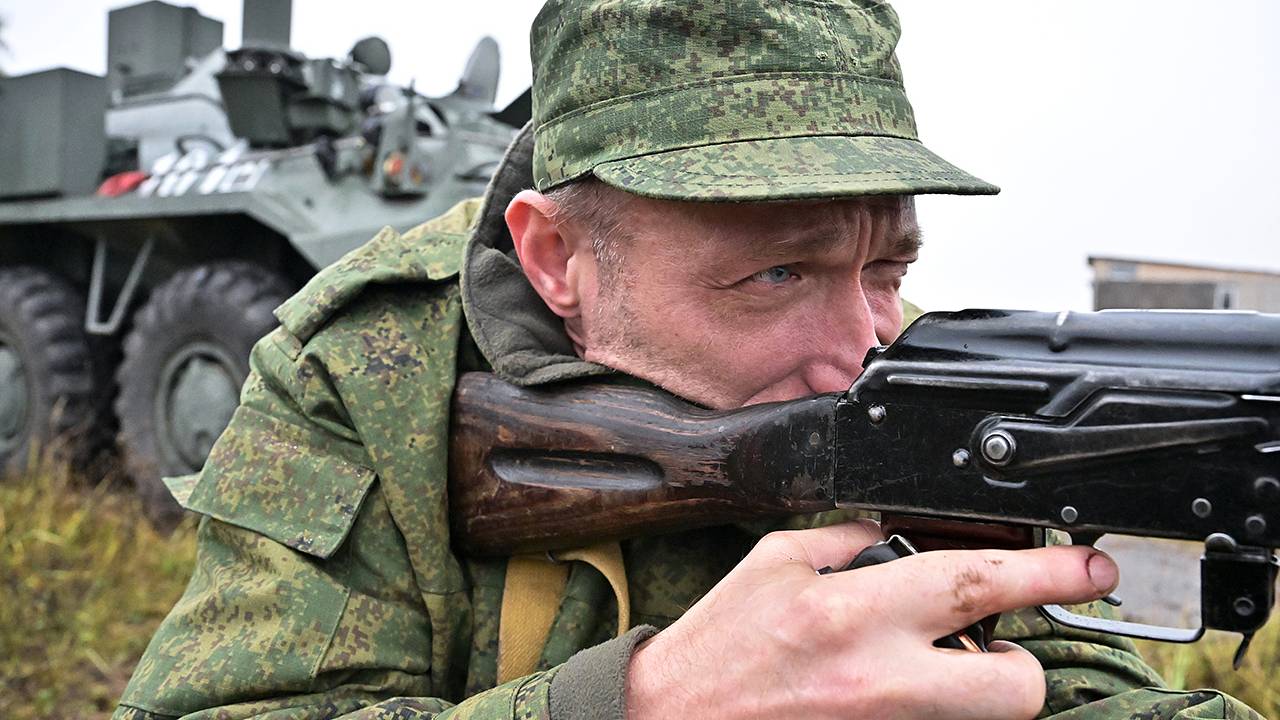 Резервисты в российской армии