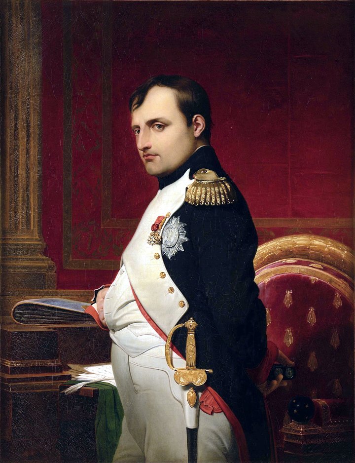 Поль Деларош «Император Наполеон I в своем кабинете в 1807 году», 1838 год