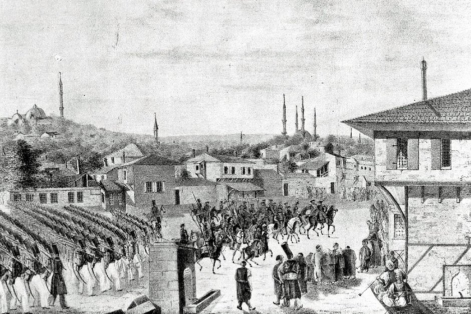 Гравюра неизвестного художника «Вступление русской армии в Адрианополь 8 августа 1829 года»