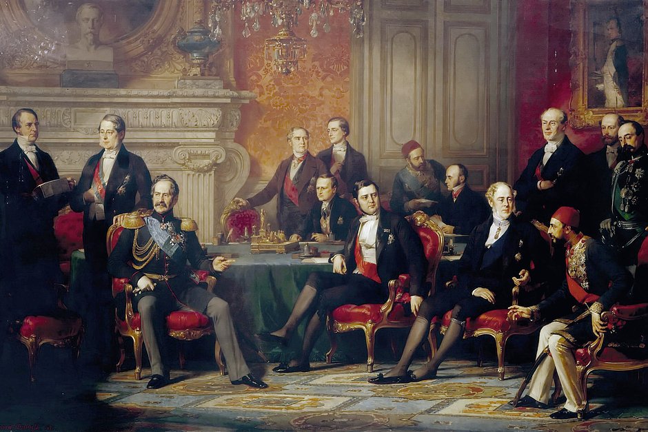Картина Луи-Эдуарда Дюбюфа «Подписание Парижского мирного договора»