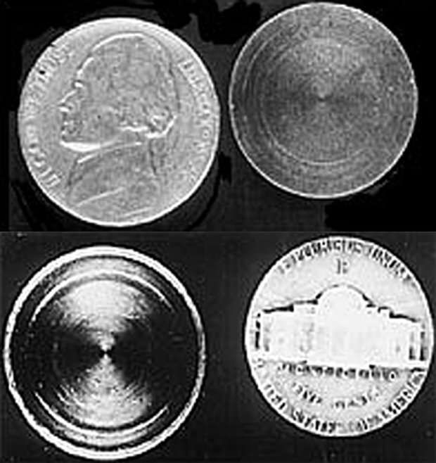 Пятицентовая монета с тайником