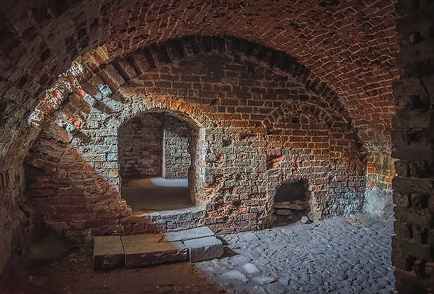 Подземелье замка Инстербург в Черняховске
