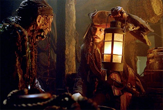 Джонни Депп в фильме «Пираты Карибского моря: Сундук мертвеца»