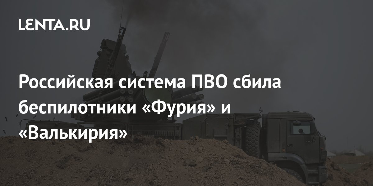 Российская система ПВО сбила беспилотники «Фурия» и «Валькирия ...