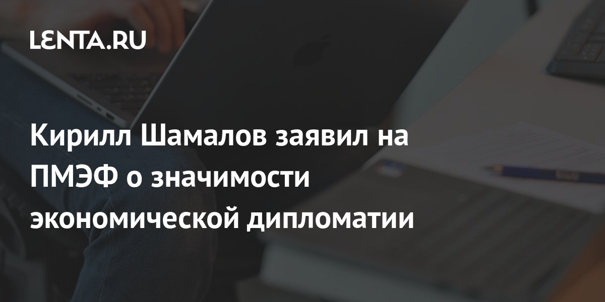 Кирилл Шамалов заявил на ПМЭФ о значимости экономической дипломатии ...